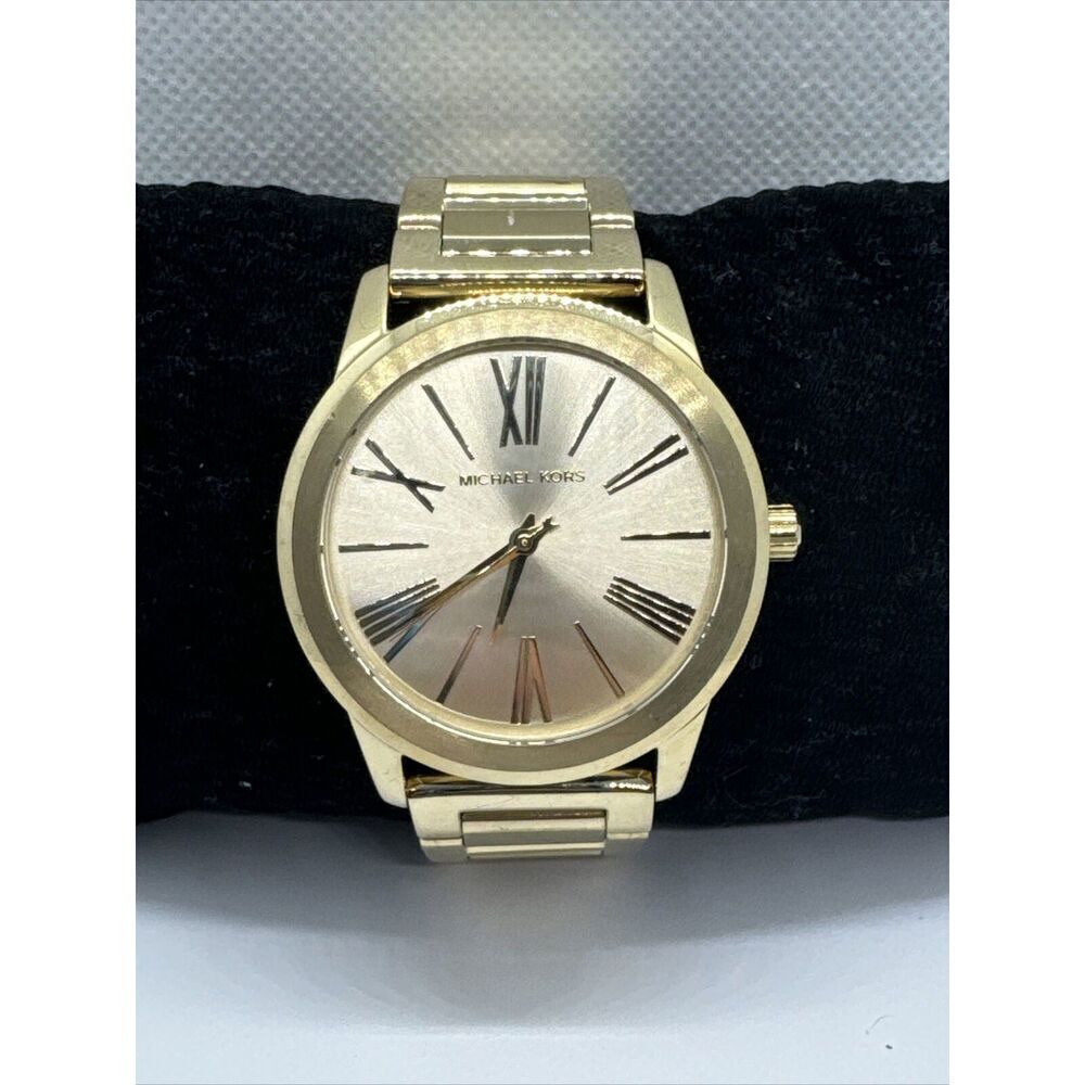Michael Kors Hartman MK3490 Women's Gold Stainless Steel Analog Dial Watch JNA80